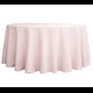 Round Tablecloths, 132” – Blush/Pink – 6 Pieces